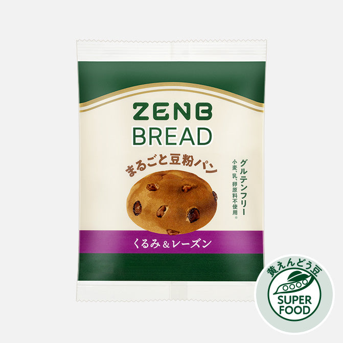 ゼンブブレッド くるみ&レーズン / まるごと豆粉パン